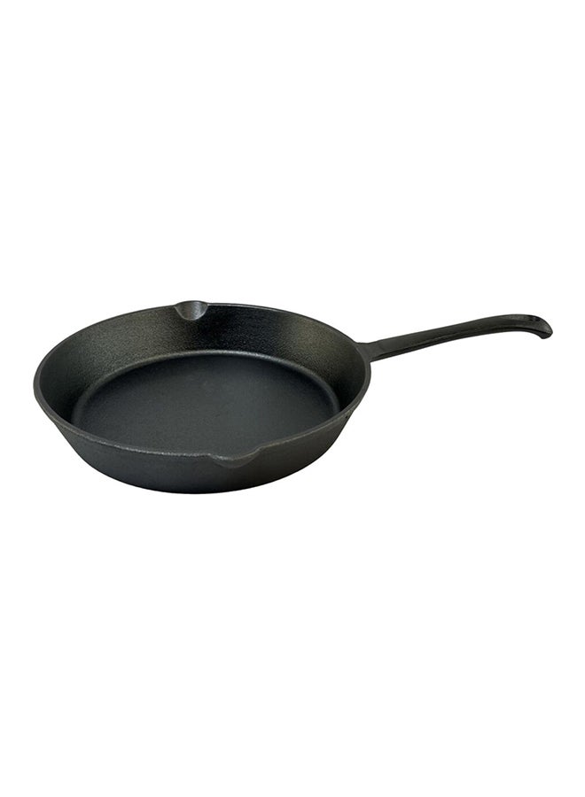 PARFAIT Ergonomic Handle Round Cast Iron Skillet Frying Pan Black 41.5 x 25cm XG72A - Image 2